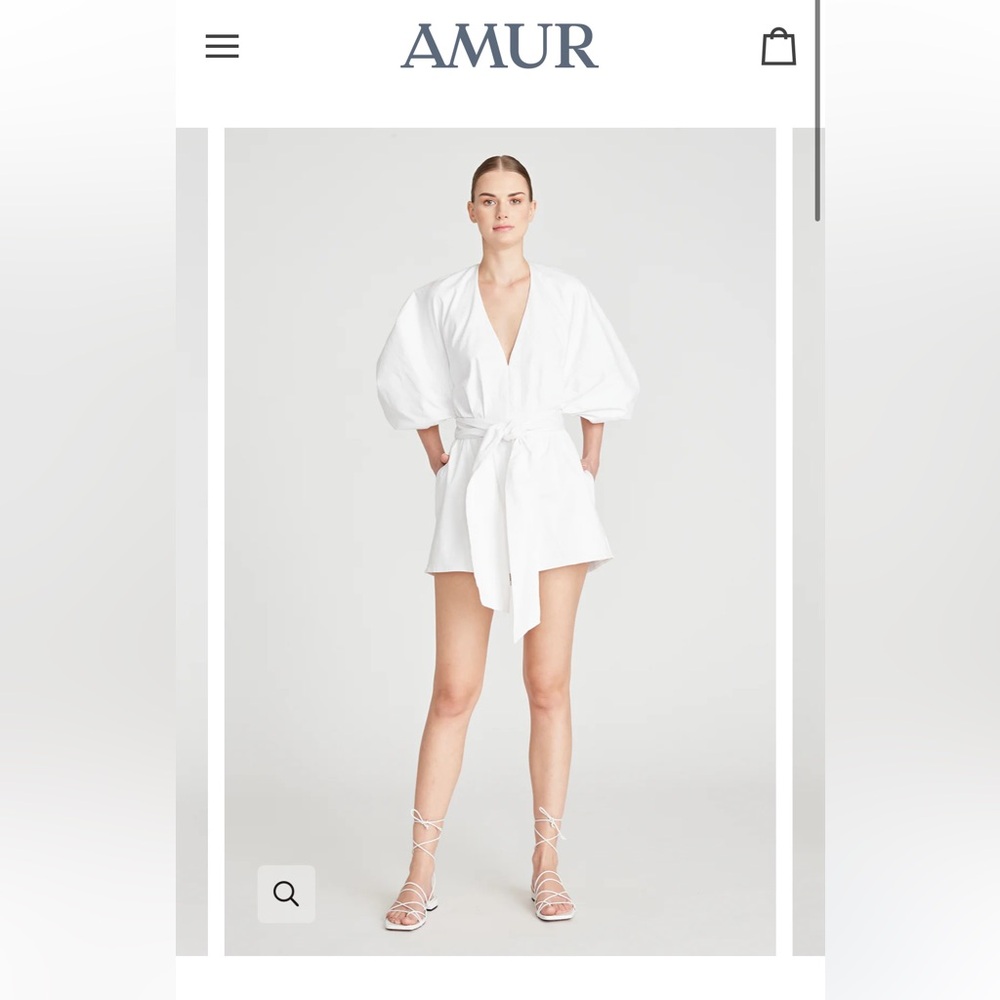 AMUR White Elegant Romper